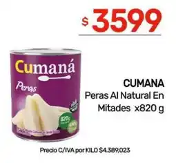 Nini Mayorista Cumaná peras al natural en mitades oferta