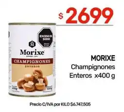 Nini Mayorista Morixe champignones enteros oferta