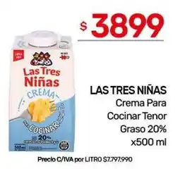 Nini Mayorista Las tres niñas crema para cocinar tenor oferta