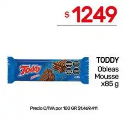 Nini Mayorista Toddy obleas mousse oferta