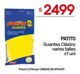 Nini Mayorista Patito guantes clásico varios talles oferta