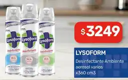Nini Mayorista Lysoform desinfectante ambiente aerosol varios oferta