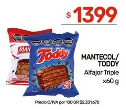 Nini Mayorista Toddy mantecol alfajor triple oferta