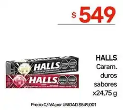 Nini Mayorista Halls caram. duros sabores oferta