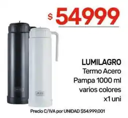 Nini Mayorista Lumilagro termo acero oferta