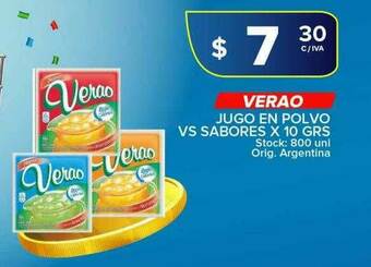 Carrefour Maxi Verao Jugo En Polvo Vs Sabores oferta