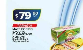 Carrefour Maxi Taragui Mate Cocido Saquito Diamantado oferta