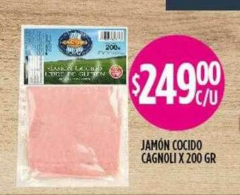 Supermercados Toledo Jamón Cocido Cagnoli oferta