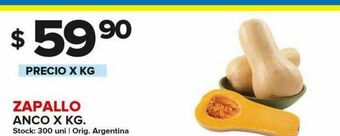 Carrefour Zapallo anco x kg oferta