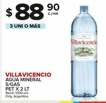 Carrefour Agua mineral villavicencio 2l oferta