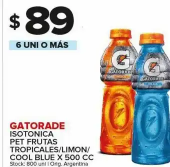 Carrefour Isotónica gatorade sabores x 500ml oferta