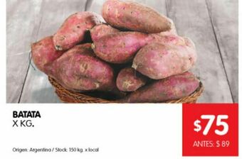 Disco Batata x kg oferta
