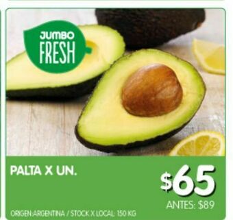 Jumbo Palta x un oferta