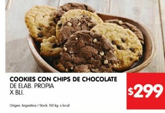 Disco Cookies con chips oferta