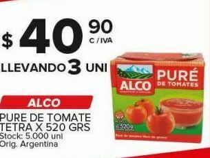 Carrefour Maxi Puré de tomate alco 520g oferta