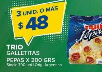 Carrefour Maxi Galletas trio pepas x 200g oferta