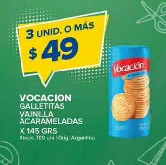 Carrefour Maxi Galletas vocación vainilla acarameladas 145g oferta