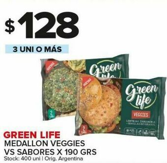 Carrefour Maxi Medallon veggies green life 190g oferta