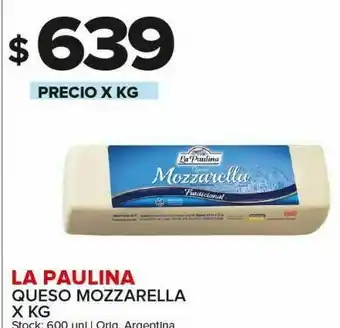 Carrefour Maxi Queso mozzarella la paulina kg oferta