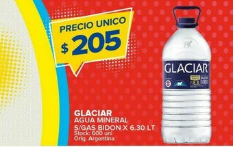 Carrefour Maxi Agua mineral glaciar bidón 6,30l oferta
