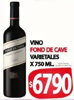 Supermercados Caracol Fond de cave vino varietales oferta
