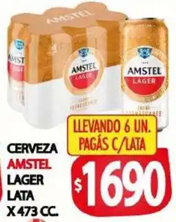 Supermercados Caracol Amstel cerveza lager oferta