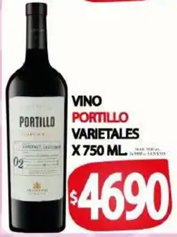Supermercados Caracol Portillo vino varietales oferta