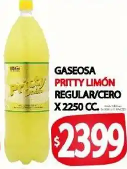 Supermercados Caracol Pritty gaseosa limón oferta