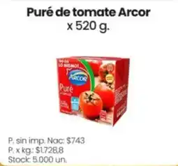 Changomas Arcor puré de tomate oferta