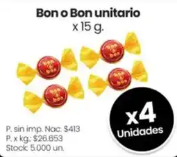 Changomas Bon o Bon unitario oferta