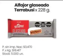 Changomas Terrabusi alfajor glaseado oferta