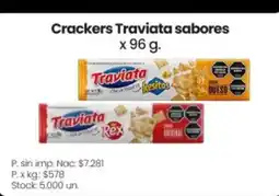 Changomas Traviata crackers sabores oferta