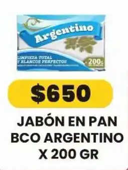 Autoservicio Capo Bco argentino jabón en pan oferta