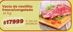Supermercados Vea Vacío de novillito fresco/congelado oferta