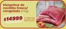 Supermercados Vea Matambre de novillito fresco/congelado oferta