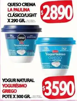 Supermercados Caracol La paulina queso crema clásico/light oferta