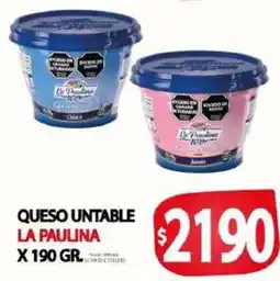 Supermercados Caracol La paulina queso untable oferta