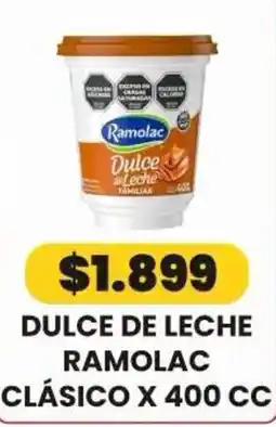 Autoservicio Capo Ramolac dulce de leche clásico oferta