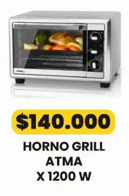 Autoservicio Capo Atma horno grill oferta