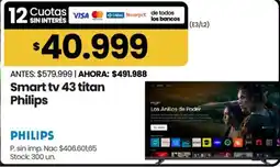 Changomas Philips smart tv 43 titan oferta