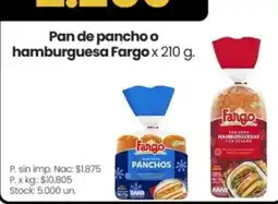 Changomas Fango pan de pancho o hamburguesa oferta