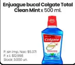 Changomas Colgate enjuague bucal total clean mint oferta