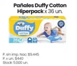 Changomas Duffy pañales cotton oferta
