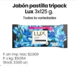 Changomas Lux jabón pastilla tripack oferta