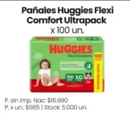 Changomas Huggies pañales flexi comfort ultrapack oferta