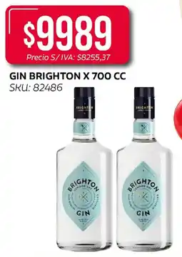 Supermercados Yaguar Brighton gin 700cc oferta