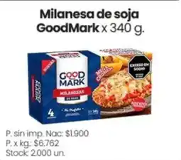 Changomas Goodmark milanesa de soja oferta