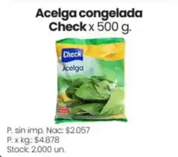 Changomas Check acelga congelada oferta