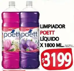 Supermercados Caracol Poett limpiador liquido oferta