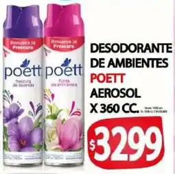 Supermercados Caracol Poett desodorante de ambientes oferta
